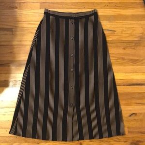 High waist, button front H&M Midi skirt